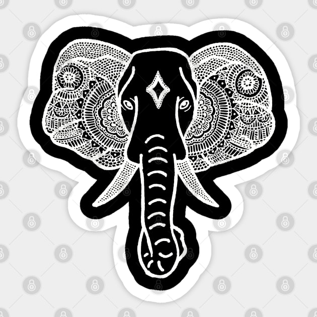 Elephant (Design on Front) Sticker by Major Art Design